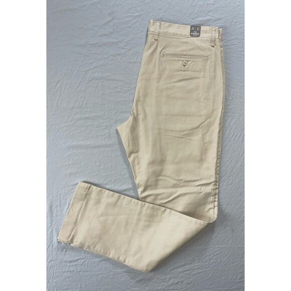 J Crew Re-Imagined 770 Straight Flat Front Stretch Cotton Chino Pants. 34X32 NWT
